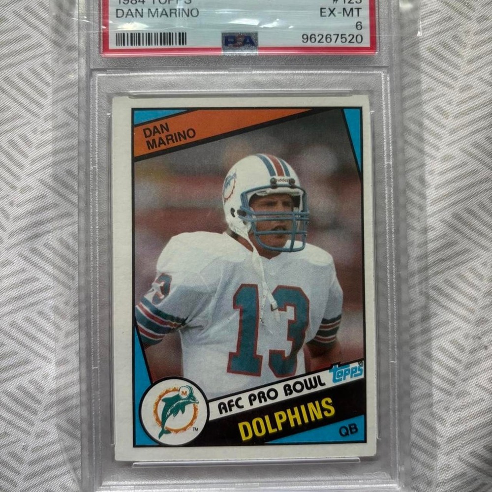 1984 Topps Dan Marino #123 Rookie Card PSA 6 EX-MT Miami Dolphins QB